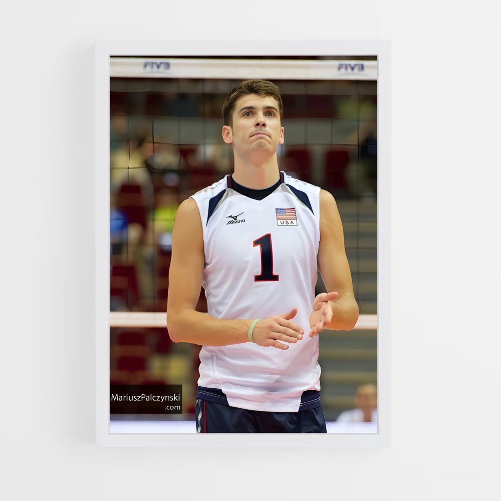 Poster Matt anderson short – affiche Volleyball (vue 3)
